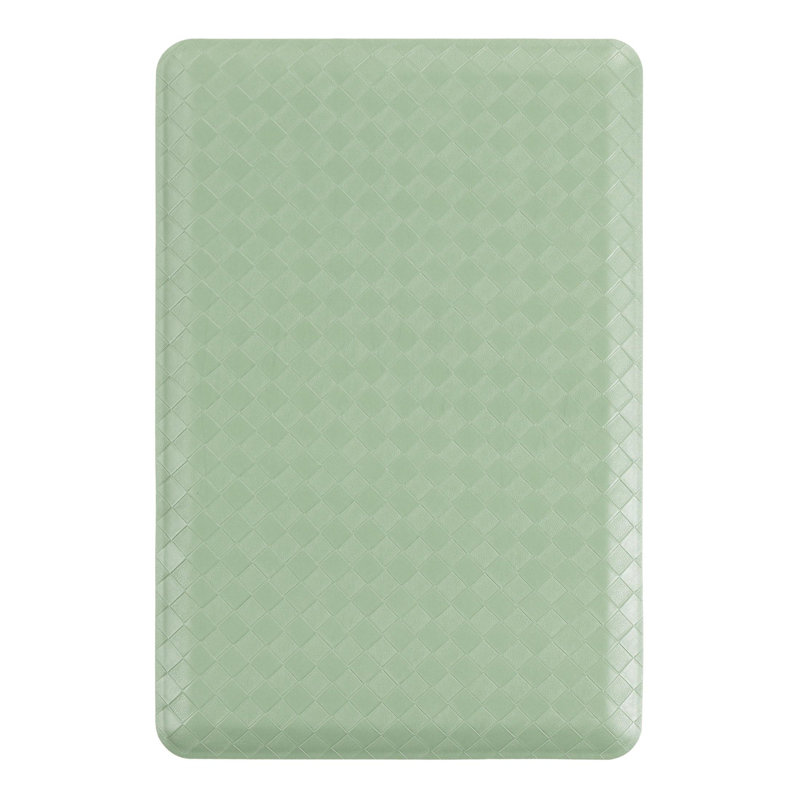 Tapis de cuisine antidérapant Bodella, Rectangle 2 pi x 3 pi, Vert