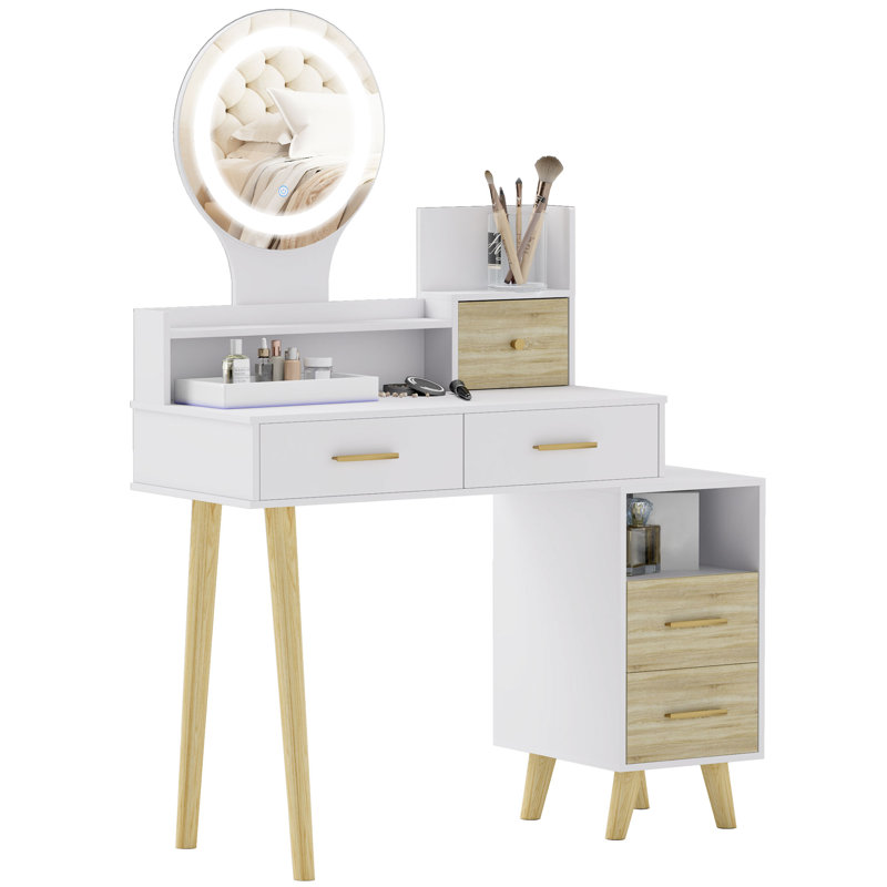 Clyda Dressing Table with Mirror