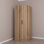 Penderie moderne anthracite, panneau de particules recouvert de mélamine à 100%, 29,1 po x 74,8 po x 20,5 po | Conception durable et élégante, parfaite pour l'organisation de la chambre à coucher ou du placard, amplement d'espace de rangement, esthétique contemporaine