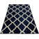 Woodway Geometric Navy Blue Area Rug