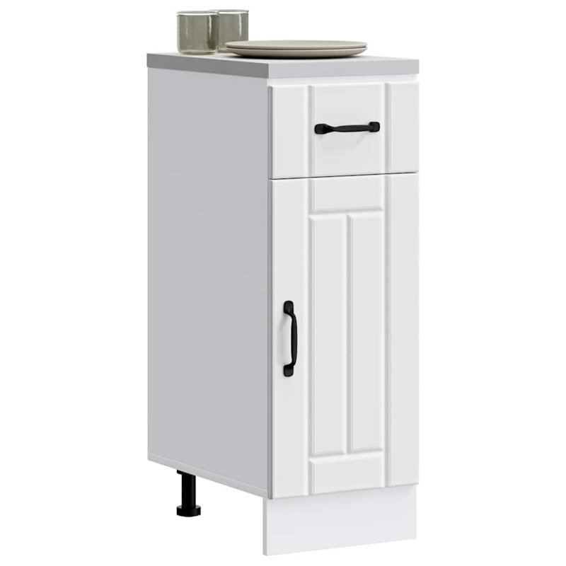 Kitchen Base Cabinet Lucca Engineered Wood, White