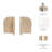 Bookends Stone Marble Arched Design Modern Glam for Home Office Bedroom Living Room Decorative Accent Heavyweight Support - 6" Tan