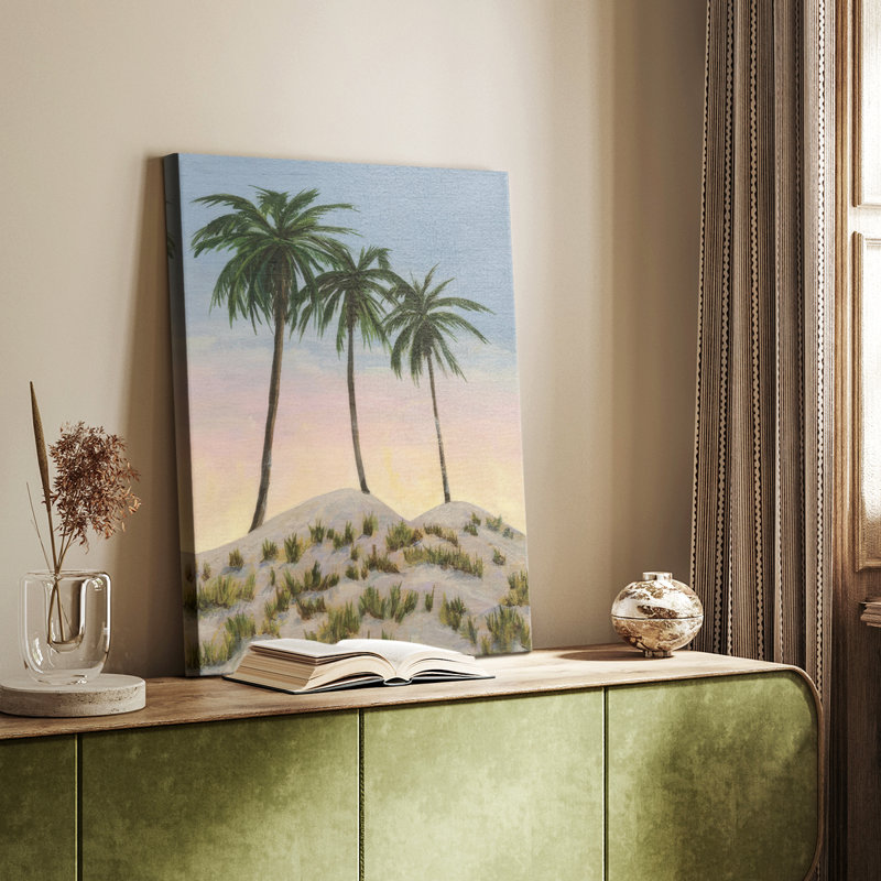 Sunrise Palms II - galerie sur mesure, H 27 po x l 18 po