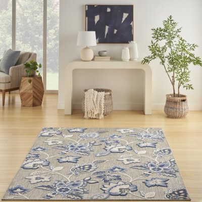 Tapis bleu / gris Amond