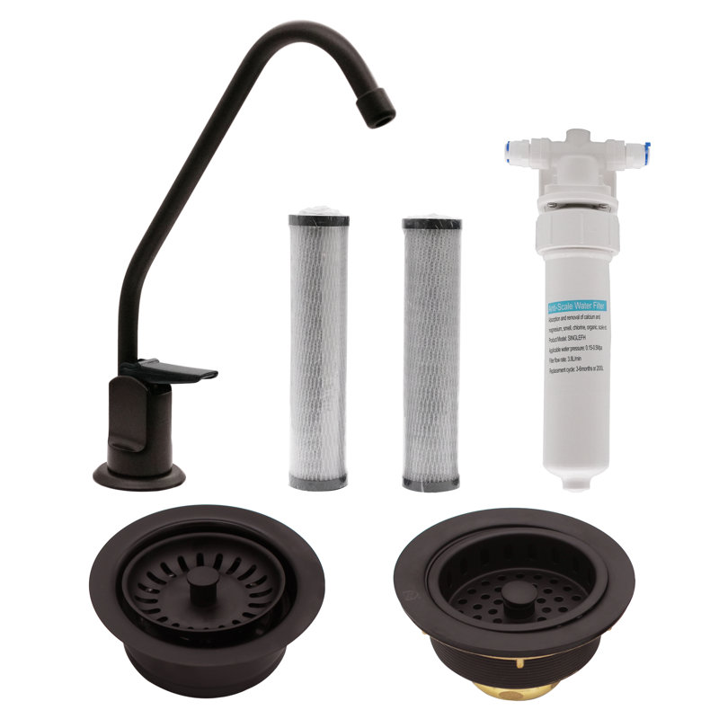 Westbrass Kitchen Faucet with Soap Dispenser, Oil Rubbed Bronze