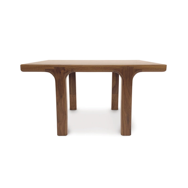 Sierra Solid Wood End Table, Natural Walnut, 24" D x 24" W x 14" H