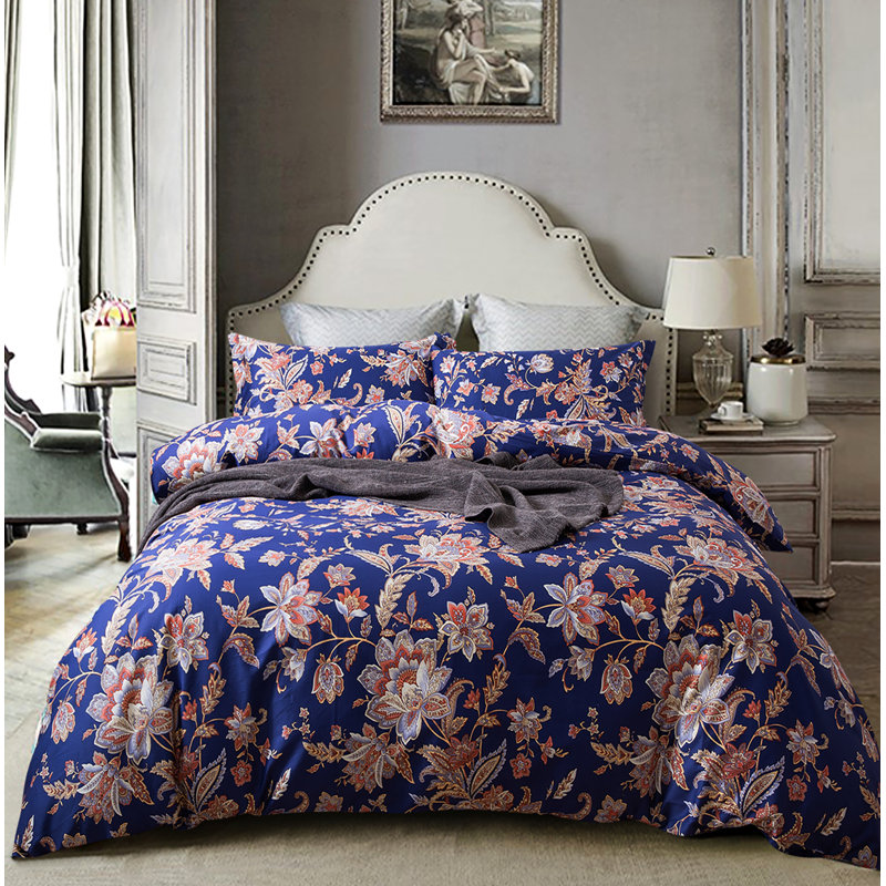  Ensemble de housse de couette Jacobean, Housse de couette grand + 2 taies décoratives