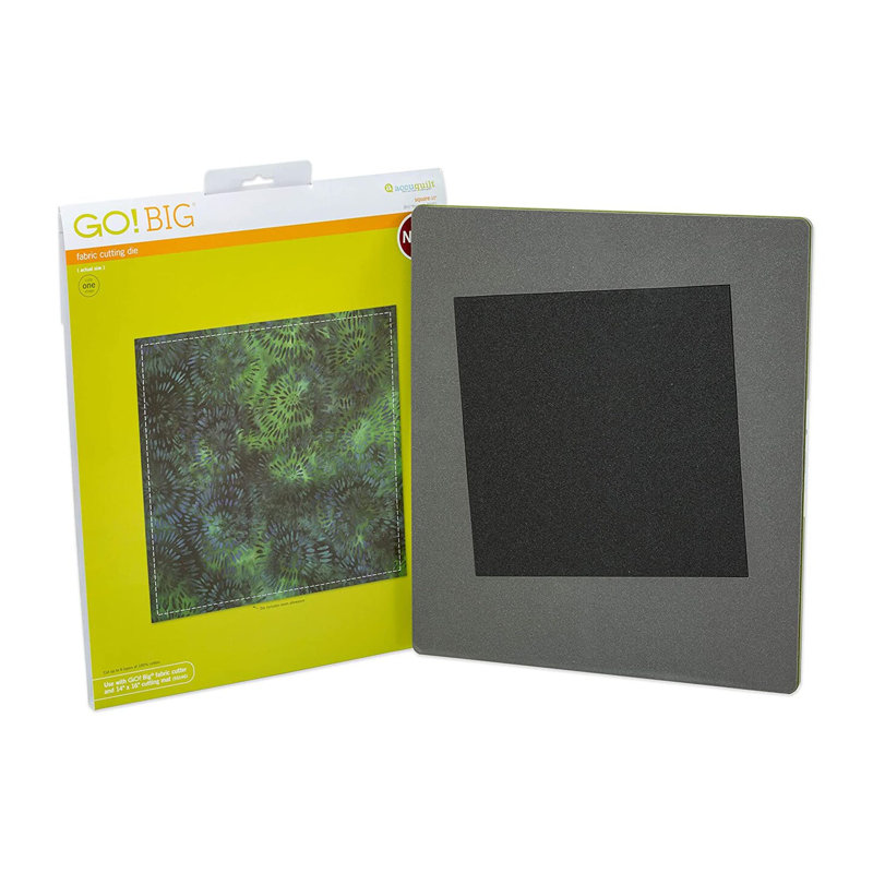 AccuQuilt GO! Matrice de découpe de tissu carrée 10 po pour blocs de courtepointe, coussins et chemins de table de 9,5 po