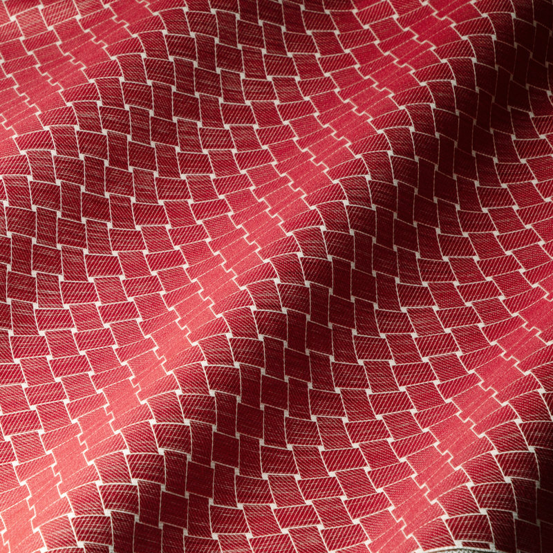 Granville Beaumois Cotton Blend Performance Fabric, Red
