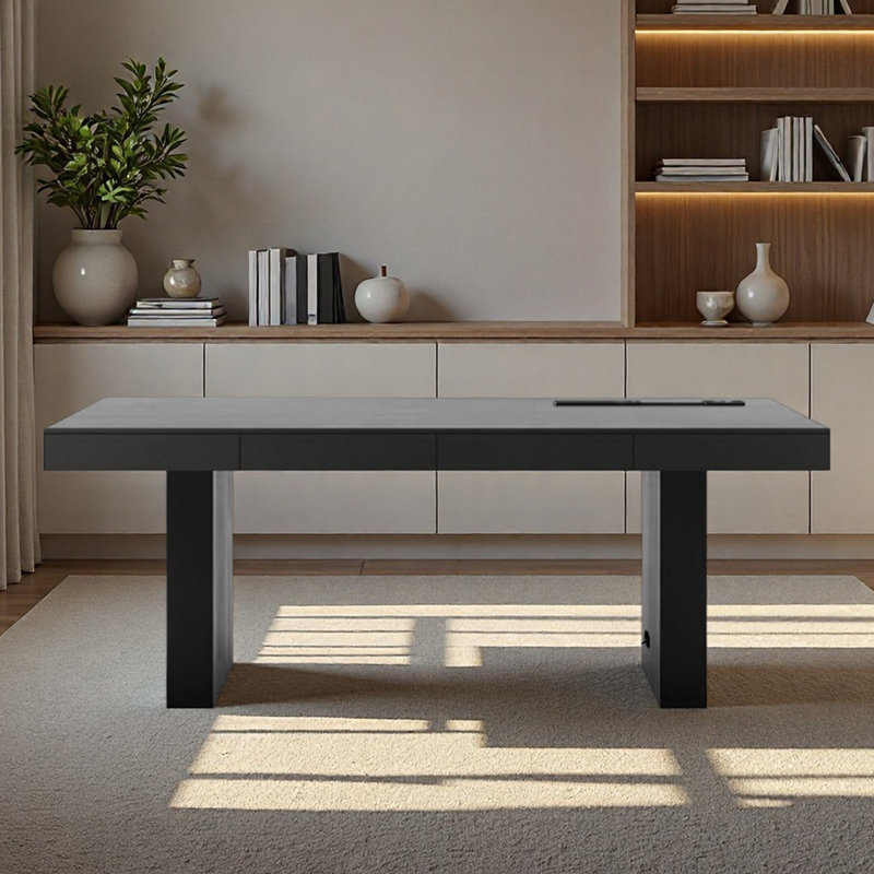 Bureau, salle d'étude, ordinateur personnel, bureau, H 29,53 po x l 70,87 po x P 31,5 po