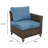 Umeh Wicker Patio Chair with Removable Cushions-82621208