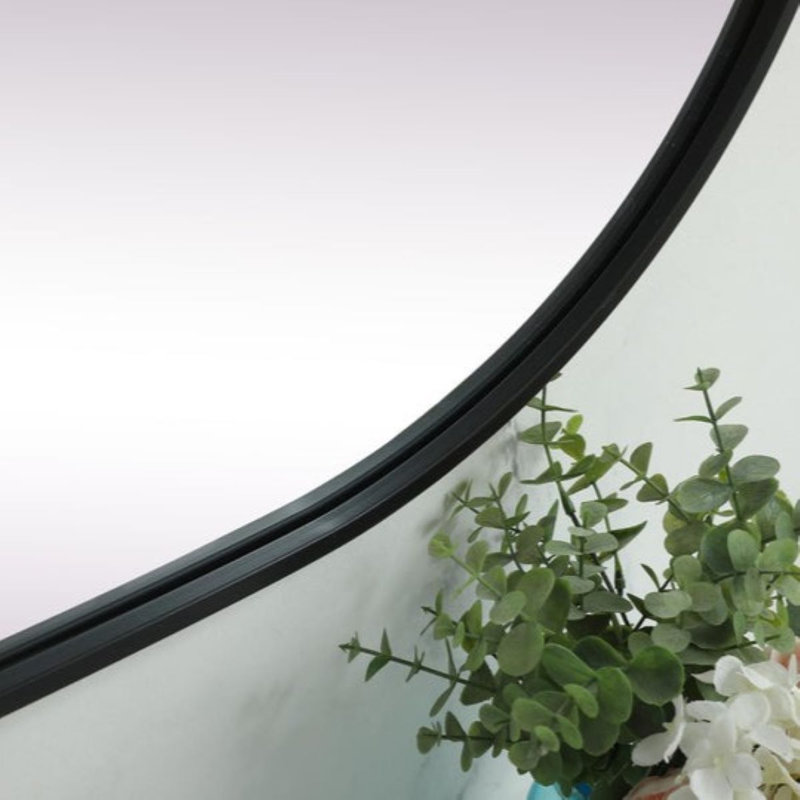 Miroir mural Elington, Noir, 48 po x 24 po 