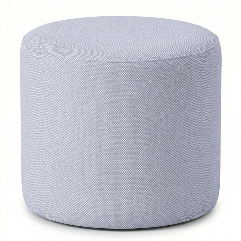 Berlin Gardens Lilly Hive 20" Round Pouf, Light Blue