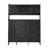 Multifunctional Tipping Bucket Shoe Cabinet With Storage Shelf & 6 Flip Drawers, Large Hall Tree With Tempered Glass Doors, Foyer Cabinet With 4 Hooks For Hallway