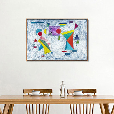 " FLATTERHAFT (FLUTTER-LIKE) " by Wassily Kandinsky Print