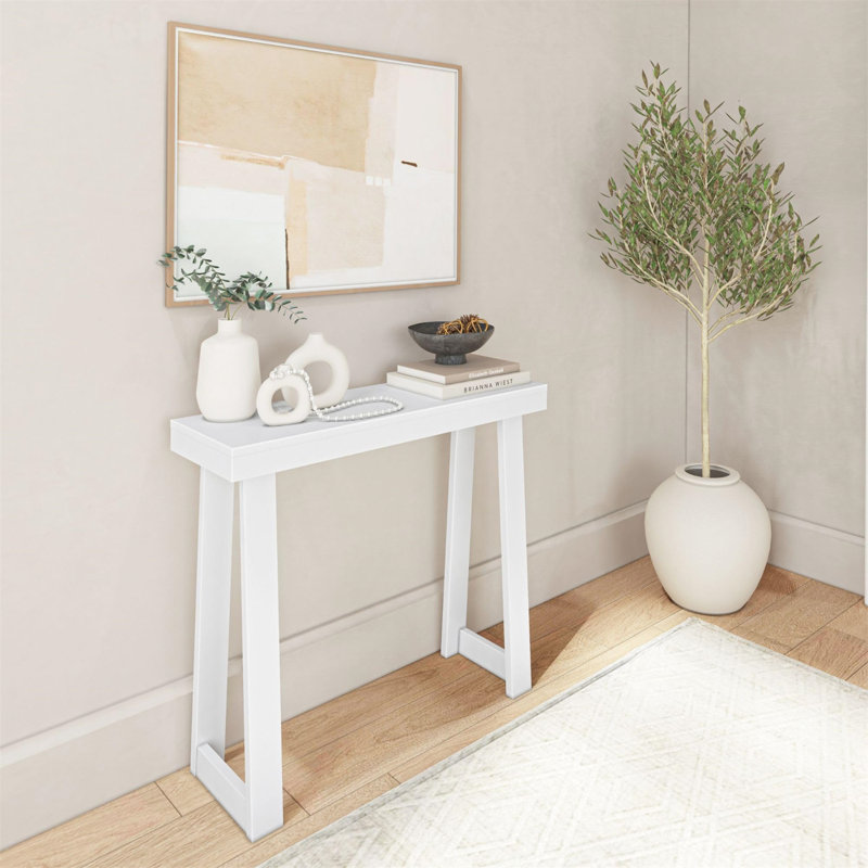 Console Beckett, L 36 po, Blanc