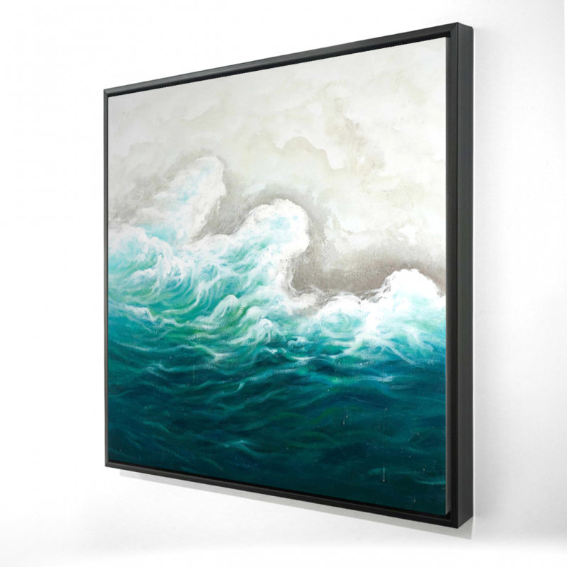 "Bord de mer" sur toile, H 36 po x l 36 po