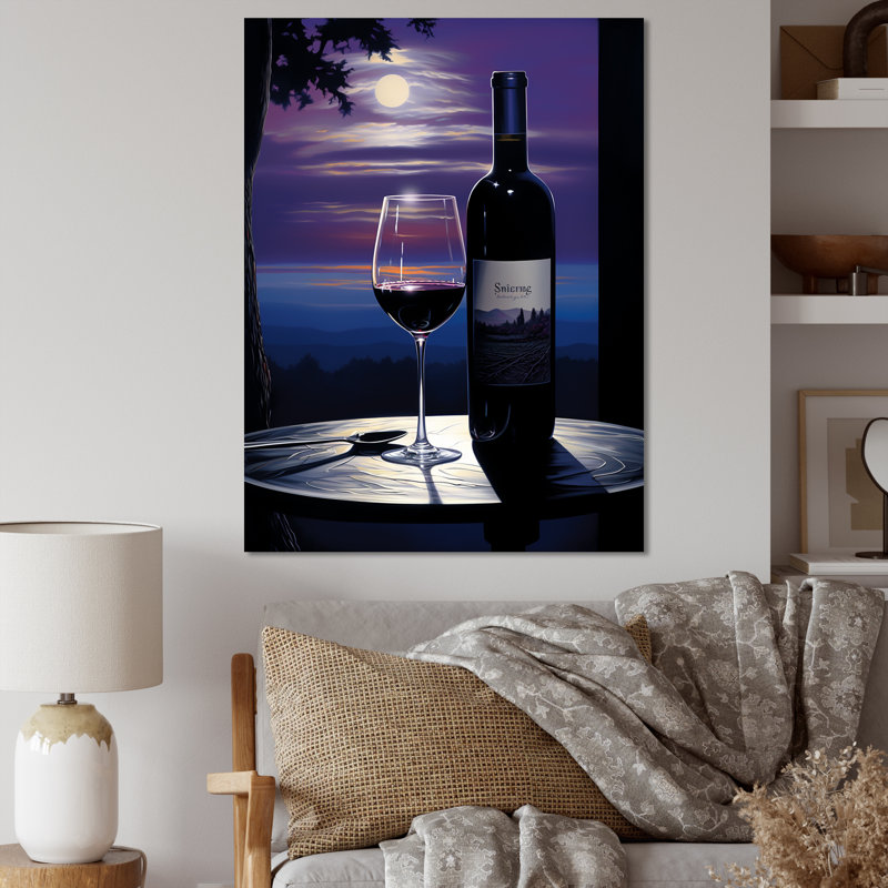 " Shiraz Silhouette I ", 40" H x 30" W x 1.5" D, Wrapped Canvas