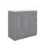 Meuble-lavabo 36 po avec lavabo en céramique et unité de rangement à tiroirs-226664738