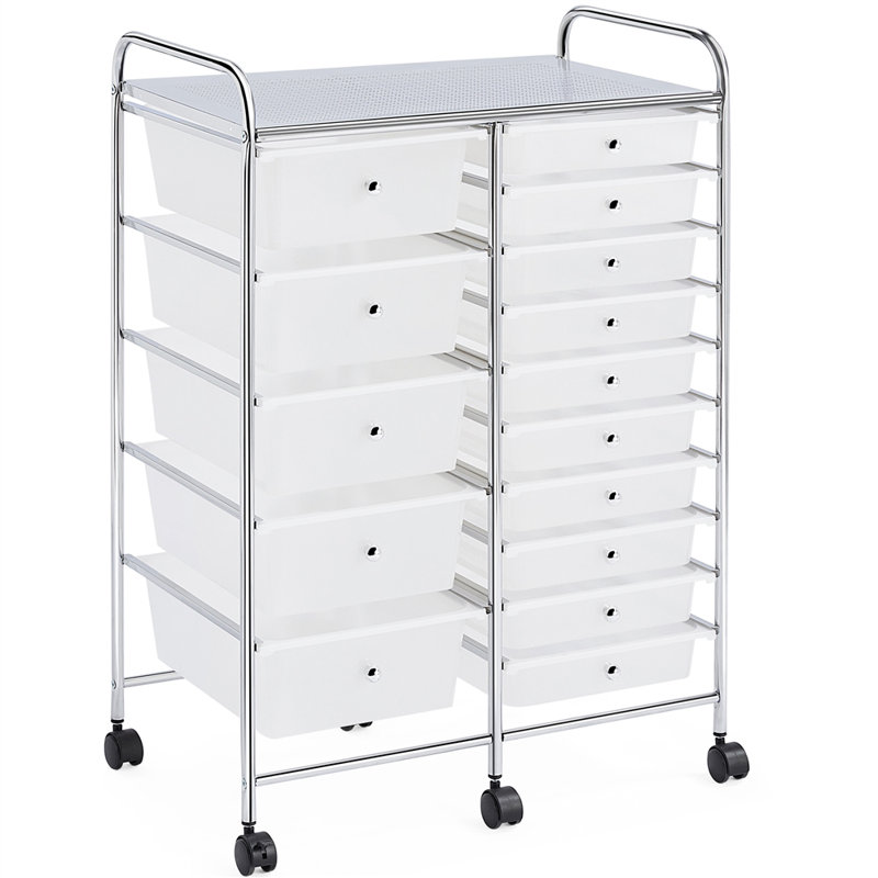 Lundys 15 Drawer Storage Drawer, White