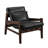 Carre 28.35'' W Genuine Leather Lounge Armchair With Adjustable Headrest-218392002