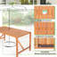 Oelwein Rectangular Outdoor Dining Table With Umbrella Hole , 140cm cm W 75cm cm D