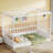 Wood Canopy Bed Frame-980100504-980100507