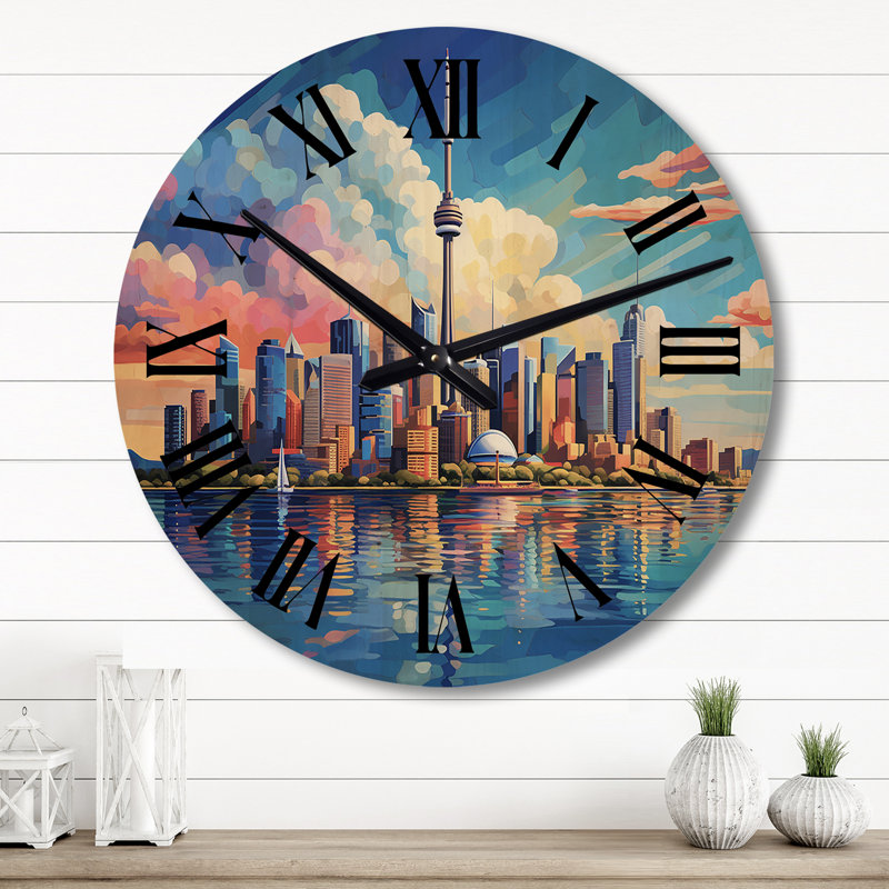 Marialyce Solid Wood Wall Clock, Large