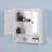Isahia Wall Mounted Bathroom Cabinet with 2 Mirror Doors and Adjustable Shelf