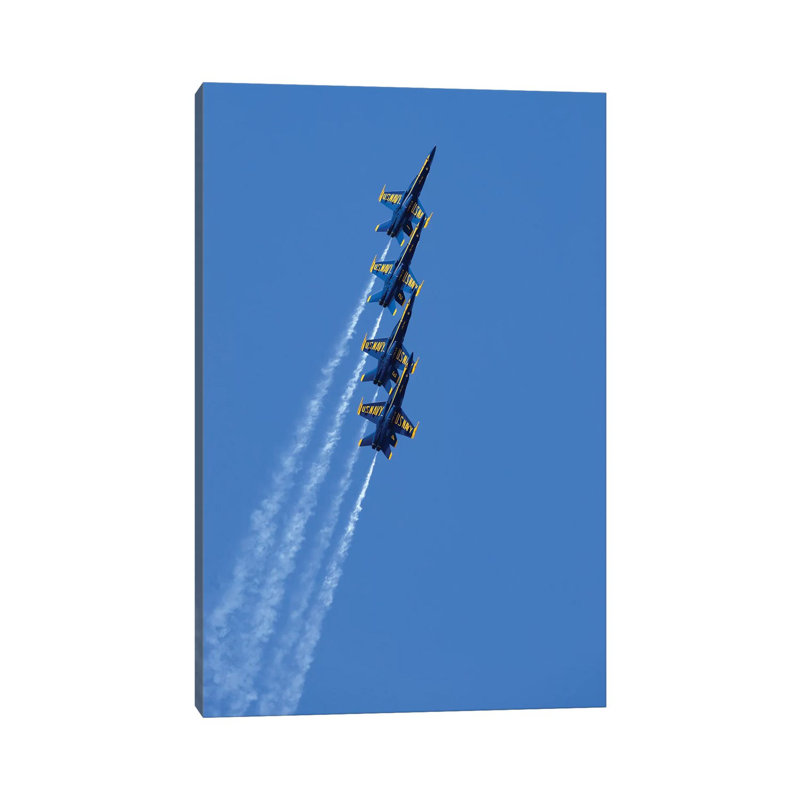 US Navy Flight Demonstration Squadron, The Blue Angels II by Stocktrek Images - Wrapped Canvas Print