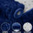 Royal Blue Fluffy Area Rug - Ultra Soft Shag Rug for Living Room, Bedroom, Holiday Decor, Non-Slip Fuzzy Carpet for Modern Home-1959525965