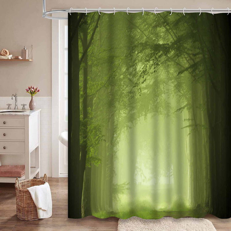 Rideau de douche forêt 12 brumes, L 72 po x l 84 po