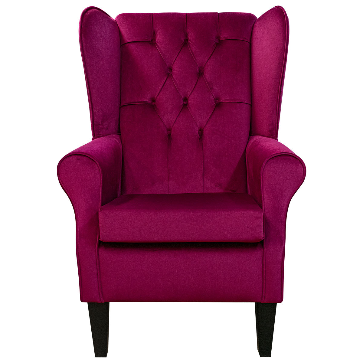 Mauve best sale wingback chair