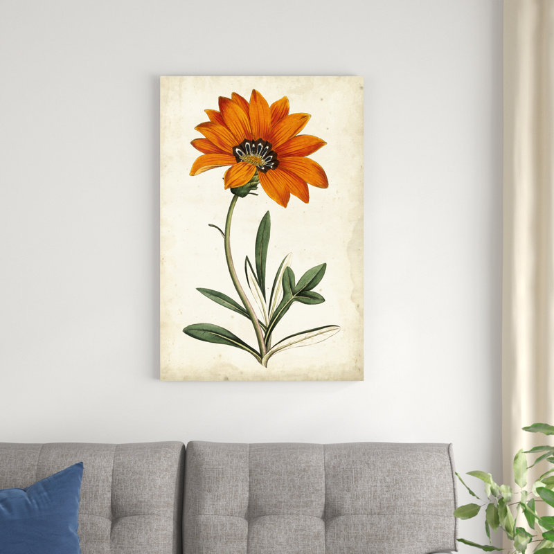 Tangerine floral I, H 36 po x l 24 po x P 1,25 po