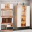 Display Cabinet with LED Lighting, 72 x 40 x 145 cm-1507183045