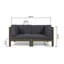 Ensemble de causeuse 2 pièces, gris foncé-274200123-274200120