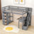 Helmtrude Twin 6 Drawers Loft Bed with Built-in-Desk by Harriet Bee-1783929676