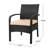 Modern Patio Furniture: Kd Chair In Brown Tan With Cushion Tropical Chair: Waterproof Material +