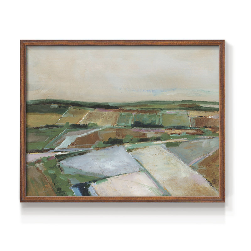 «Pastel Fields II», reproduction encadrée