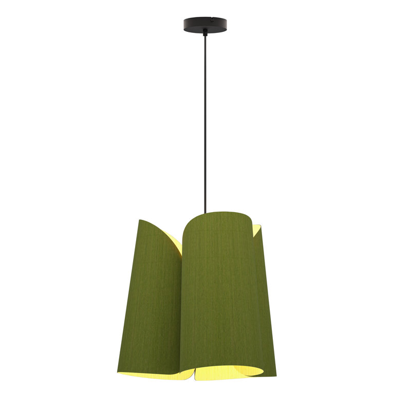 Luminaire suspendu 1 lumière Julieta, Vert