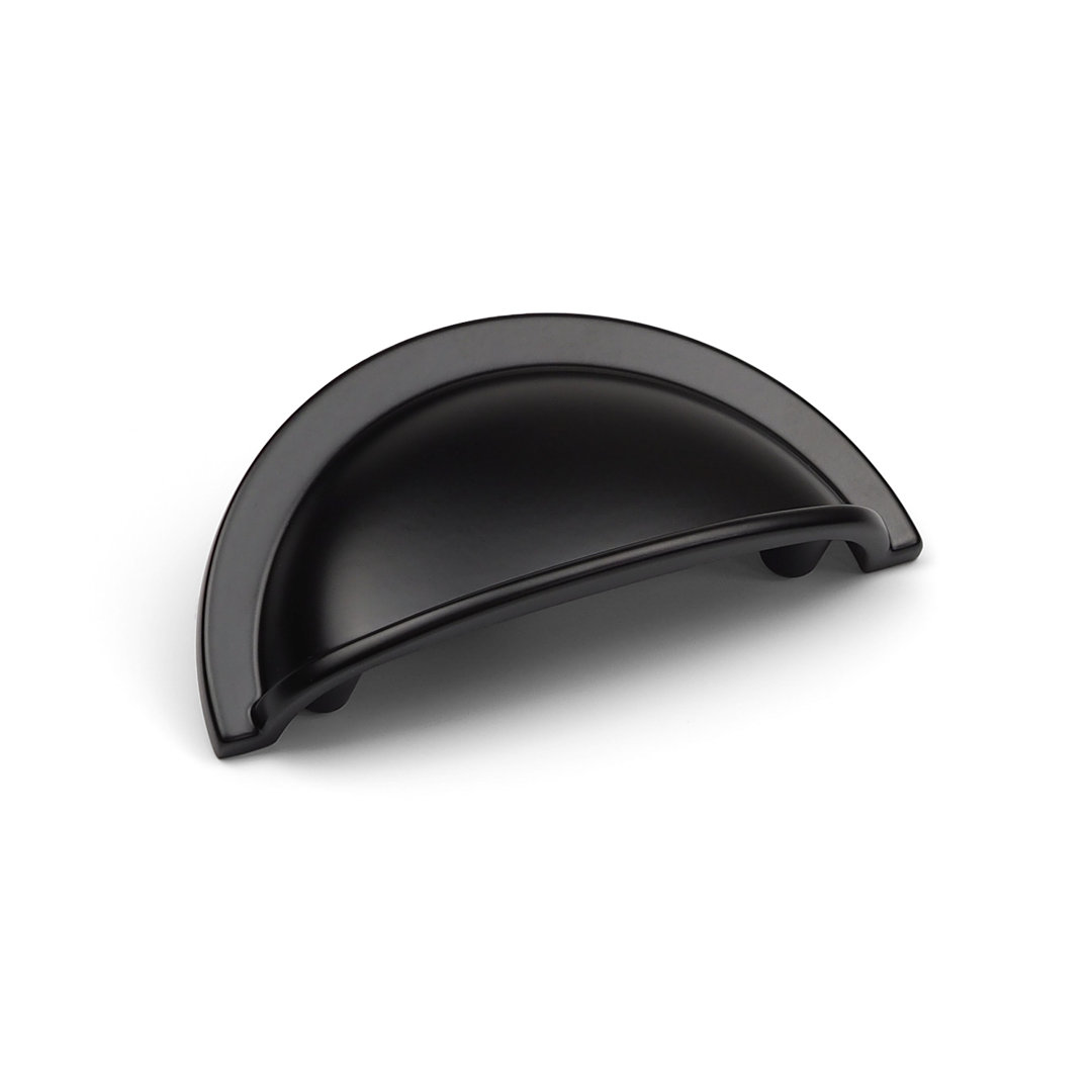 10x Black Cup Handles 64mm Matt Kitchen Cabinet Cupboard Door Drawer Dark Pull - Image 5