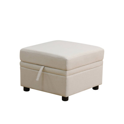 Storage Ottoman Multi-Functional Footrest, Extra Seating & Hidden Storage Box