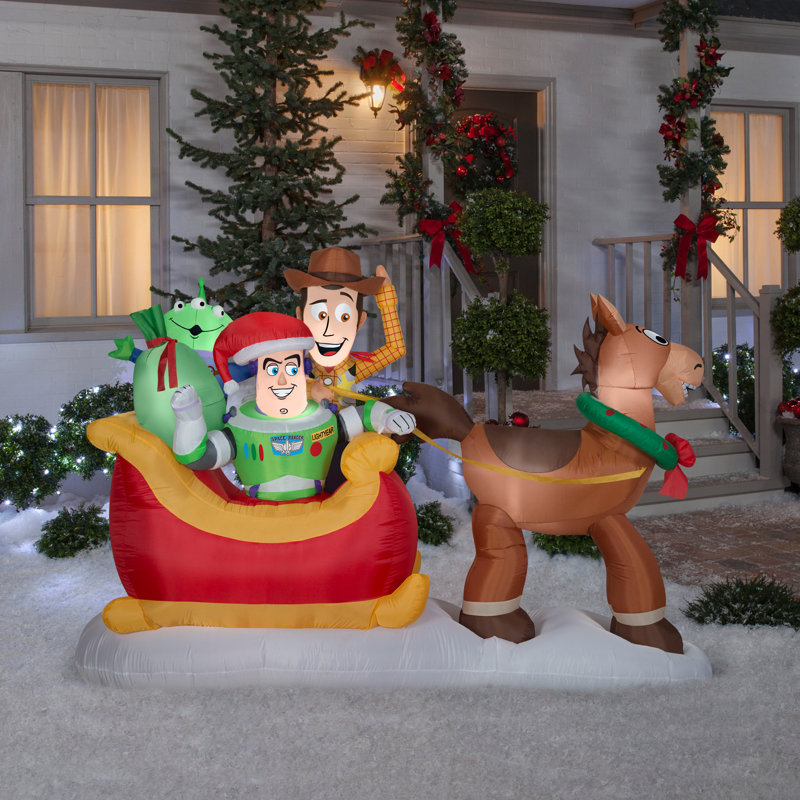 Airblown-Toy Story w/Sleigh-LG Scene-Disney