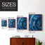 «Blue Sighs II», reproduction encadrée - bois massif-898456570-898456575