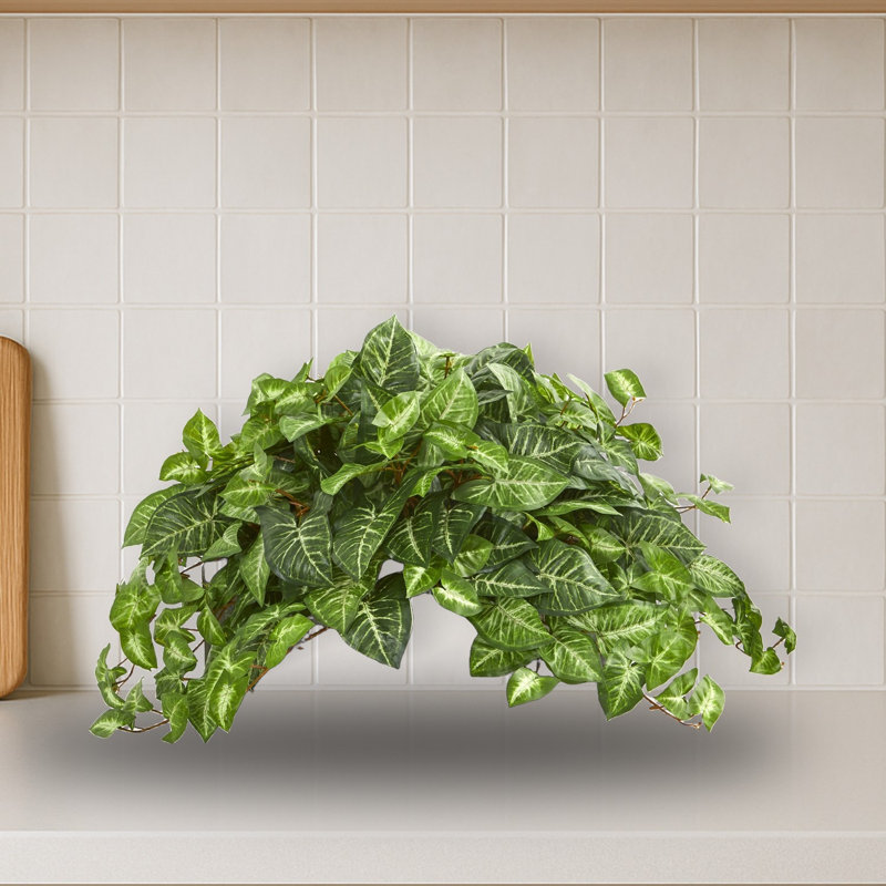 Nepthytis Artificial Plant in Stone Planter