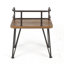 Chaise en bois et métal (ensemble de 2)