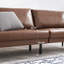 3 Seater Faux Leather Sofa-1265961916