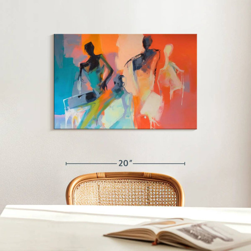 Figuratif abstrait Leisha, H 16 po x l 24 po
