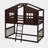 Twin Over Twin House-Shaped Bunk Bed-1670309614