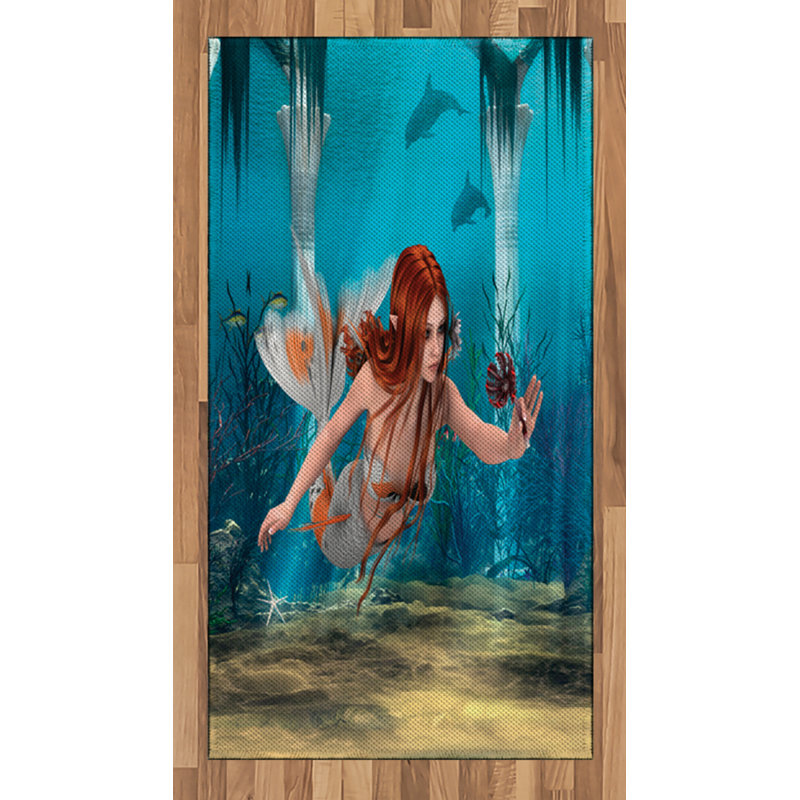 Tapis décoratif Mermaid, Rectangle 2 pi 7 po x 5 pi